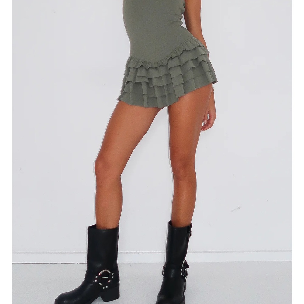 Photo Id Playsuit Khaki